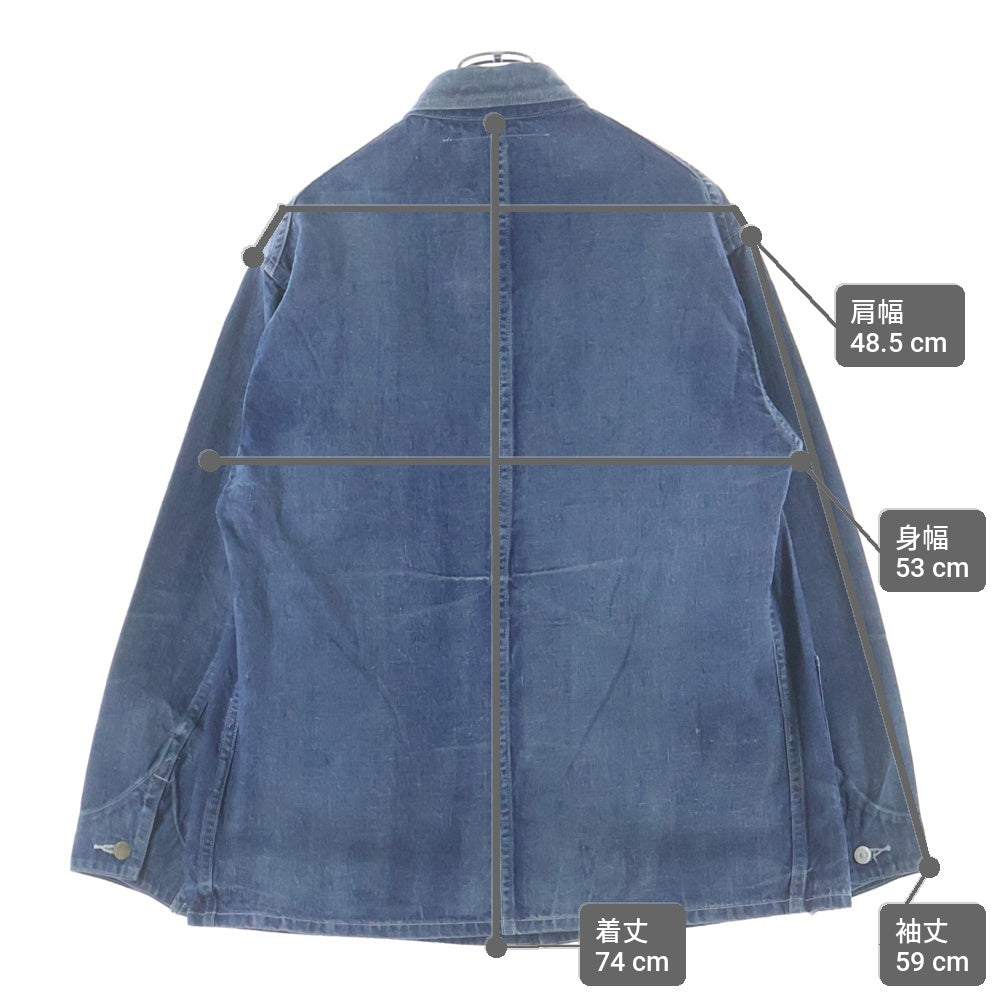 KAPTAIN SUNSHINE(キャプテンサンシャイン) ×New Manual DENIM CHORE JACKET ニューマニュアル デニム チョアジャケット カバーオール インディゴ KSNM002