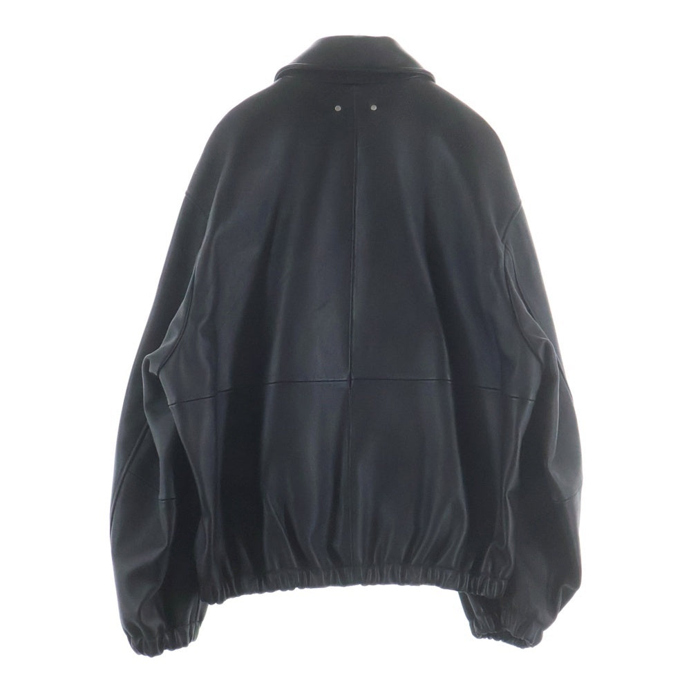 Stein(シュタイン) 25SS LEATHER ZIP SHORT JACKET レザー ジップアップ ショートジャケット ダークブラウン st.1061