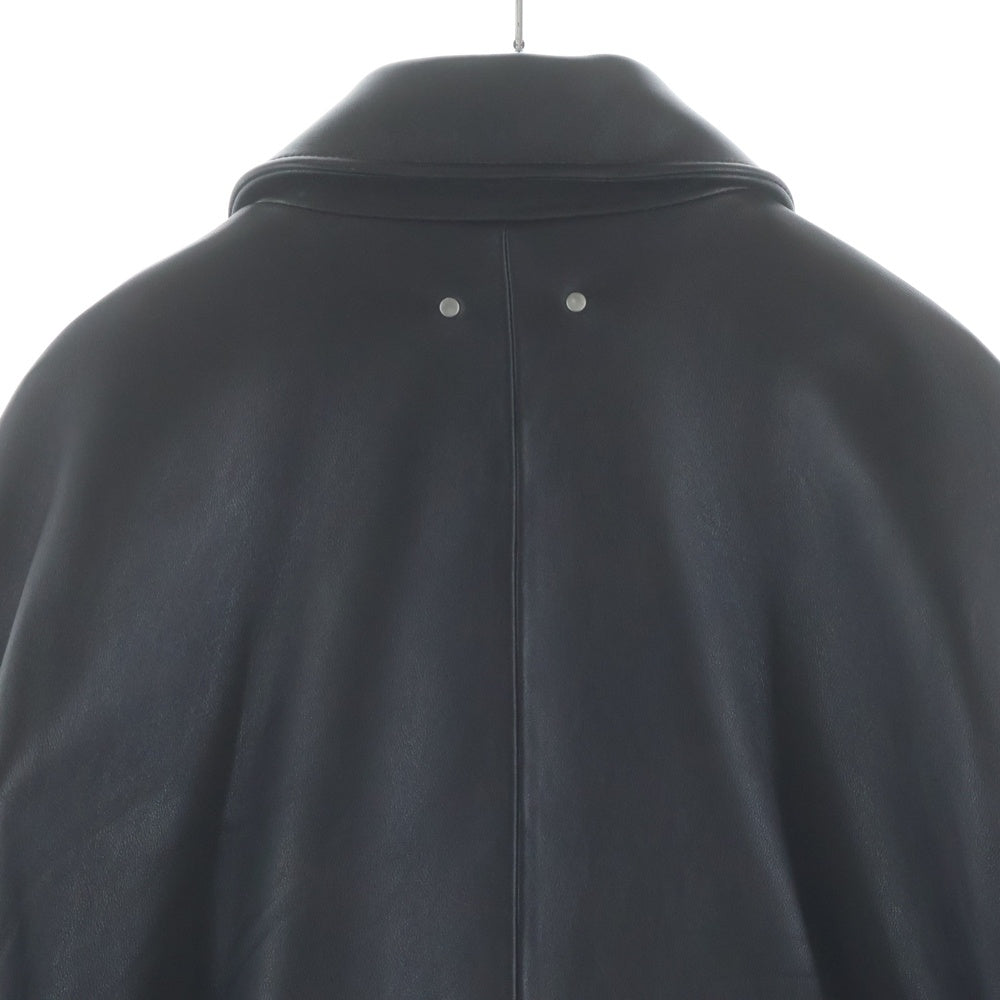 Stein(シュタイン) 25SS LEATHER ZIP SHORT JACKET レザー ジップアップ ショートジャケット ダークブラウン st.1061