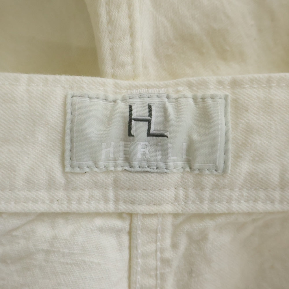 HERILL(ヘリル) 25SS NEPDENIM UTILITY PANTS ネップデニム ユーティリティパンツ ホワイト 25-030-HL-8150-10