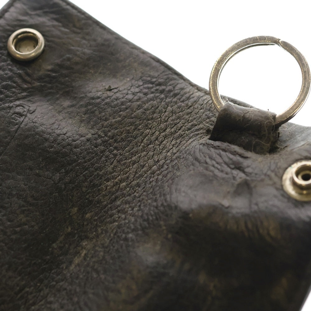 CHROME HEARTS(クロムハーツ) KEY CASE キーケース BSフレアボタン レザーキーケース ブラック