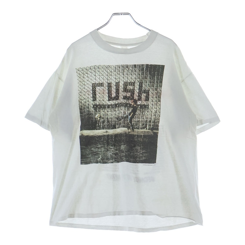 VINTAGE(ヴィンテージ) 90S RUSH ROLL THE BONES 1991-92 TOUR ヴィンテージ ラッシュ ロールザボーンズ 両面プリント 半袖ツアーTシャツ ホワイト