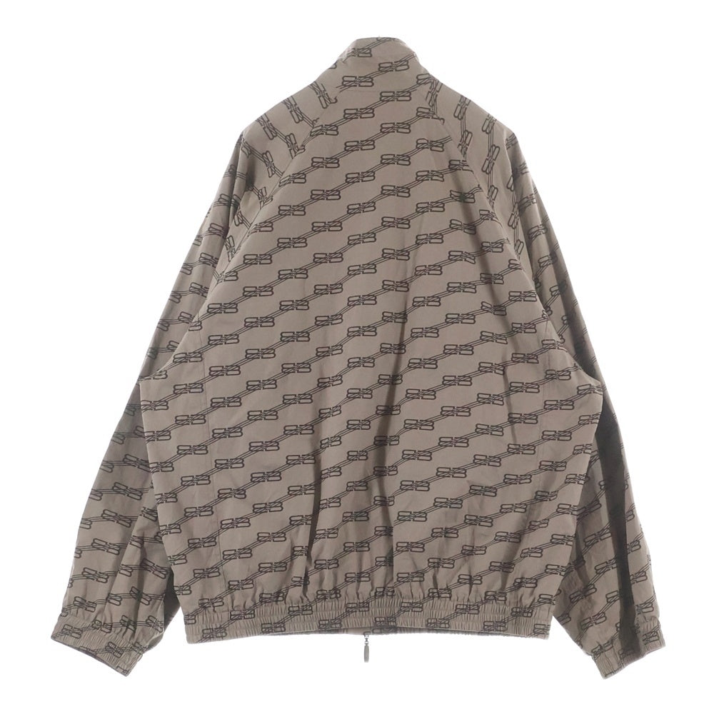 BALENCIAGA(バレンシアガ) MONOGRAM BB TRACKSUIT JACKET モノグラム BBロゴ ジップアップトラックジャケット ブラウン 704495 TML36