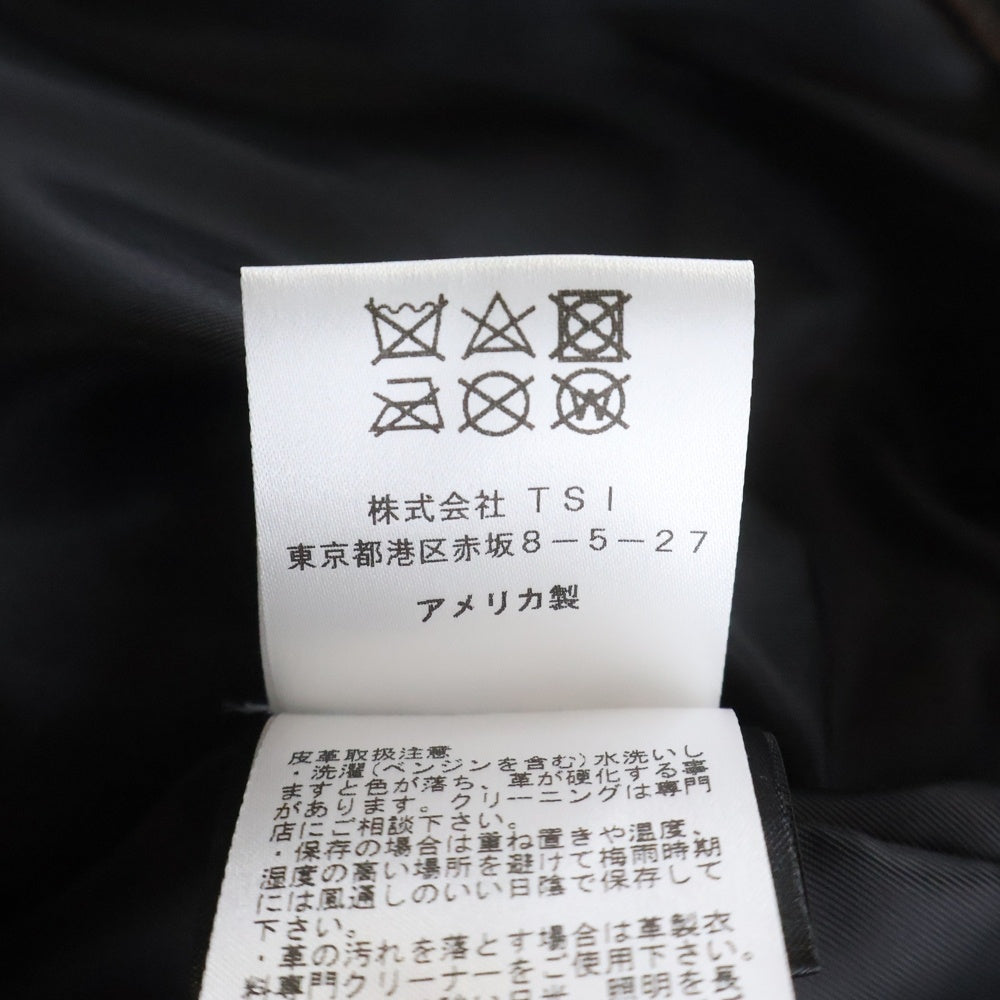 SCHOTT(ショット) 217US SHEEP ONESTAR シープ ワンスター ダブル ライダース ジャケット ブラック 7823950093
