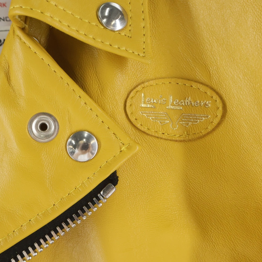 Lewis Leathers(ルイスレザー) 441T CYCLONE TIGHT FIT サイクロン タイトフィット レザー ダブルライダースジャケット イエロー