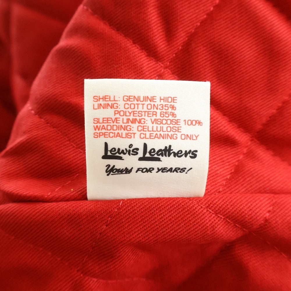 Lewis Leathers(ルイスレザー) 441T CYCLONE TIGHT FIT サイクロン タイトフィット レザー ダブルライダースジャケット イエロー