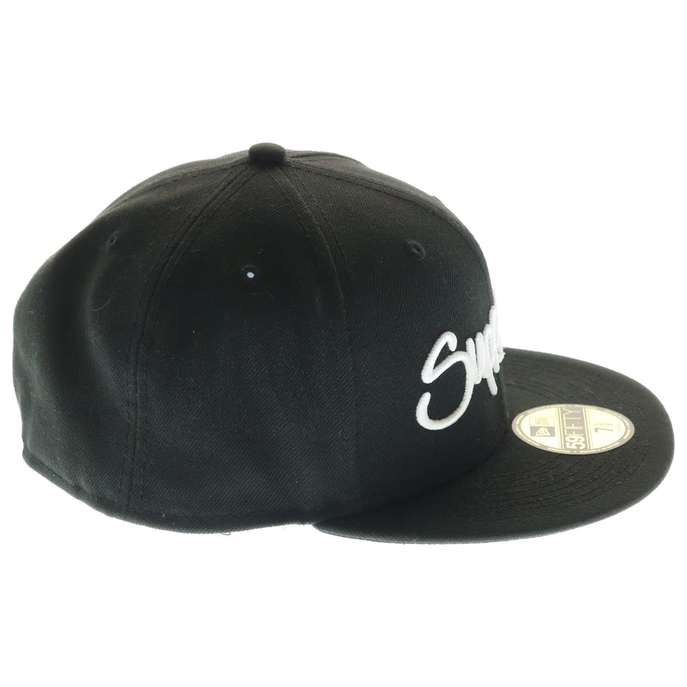 SUPREME(シュプリーム) 22SS ×NEW ERA Handstyle Cap Black ニューエラ ハンドスタイル 刺繍ロゴデザイン ベースボールキャップ 帽子 ブラック