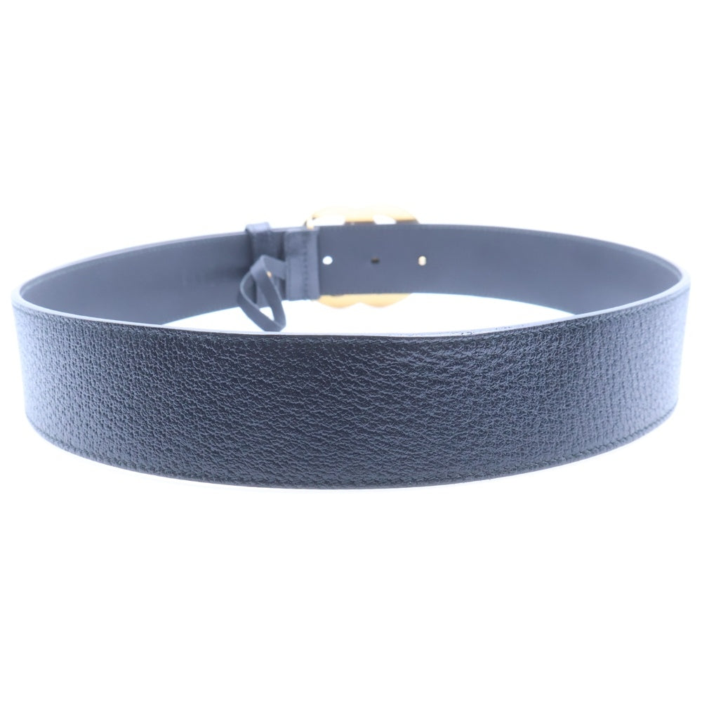 GUCCI(グッチ) GGマーモント レザーベルト ブラック ゴールド金具 406831