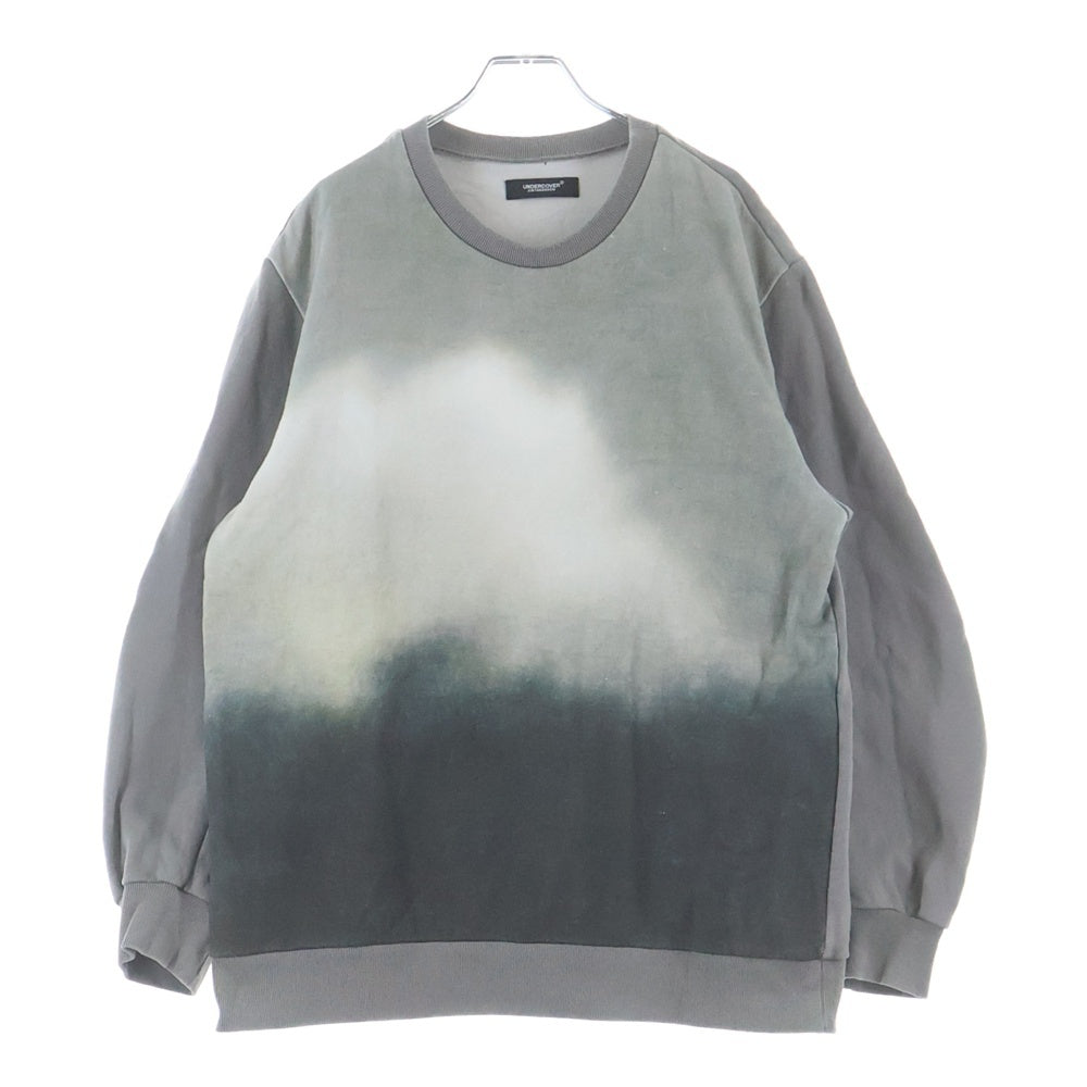 UNDERCOVER(アンダーカバー) 25FW ×ROBERT BOSISIO LOST CLOUD ロベルト ボジシオ ロストクラウドプリント コットン クルーネック スウェット トレーナー グレー UC1E4802-2