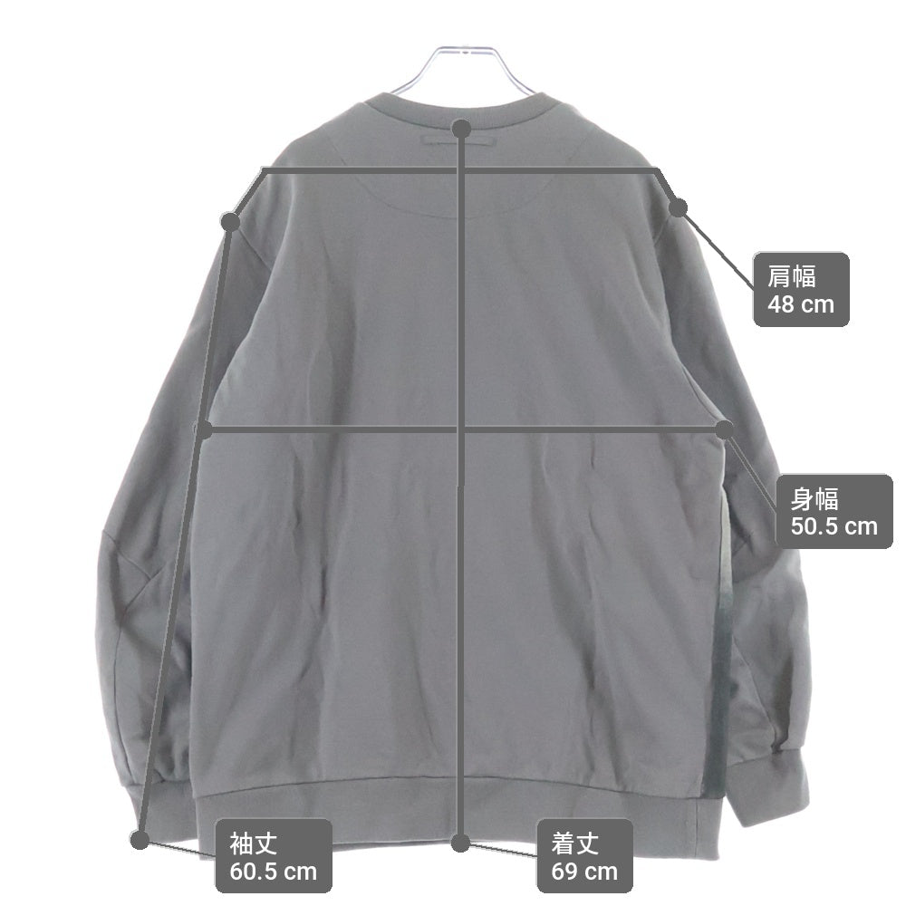 UNDERCOVER(アンダーカバー) 25FW ×ROBERT BOSISIO LOST CLOUD ロベルト ボジシオ ロストクラウドプリント コットン クルーネック スウェット トレーナー グレー UC1E4802-2