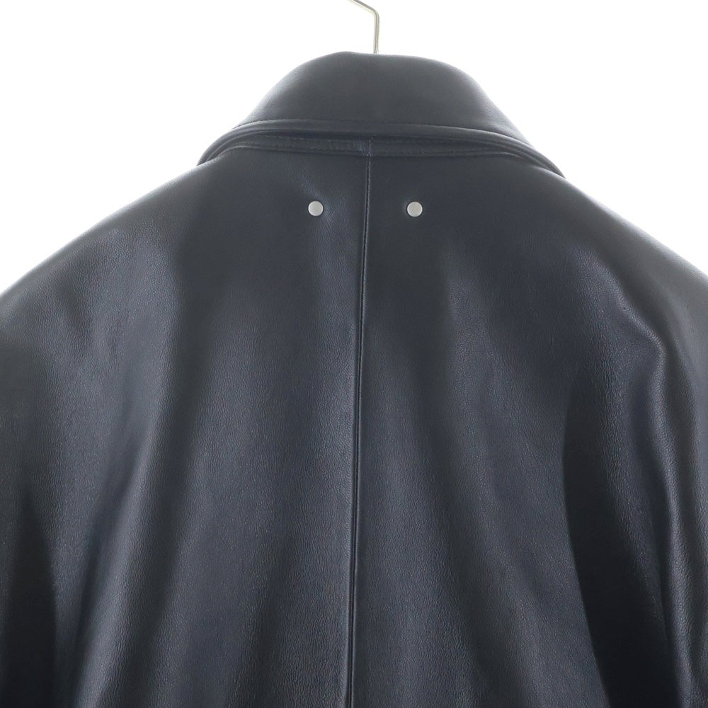 Stein(シュタイン) 25AW SHEEP LEATHER JACKET ジップアップ レザーフライトジャケット ブラック ST.1219