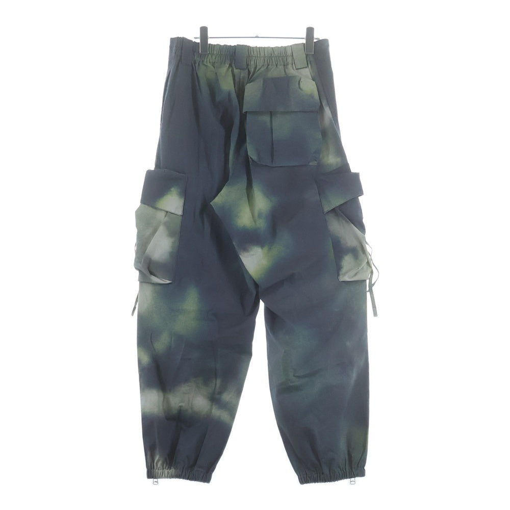 OAMC(オーエーエムシー) 22SS PUFF CARGO PANTS タイダイ柄 パフカーゴパンツ グレー/グリーン OAMU310182 COT00761