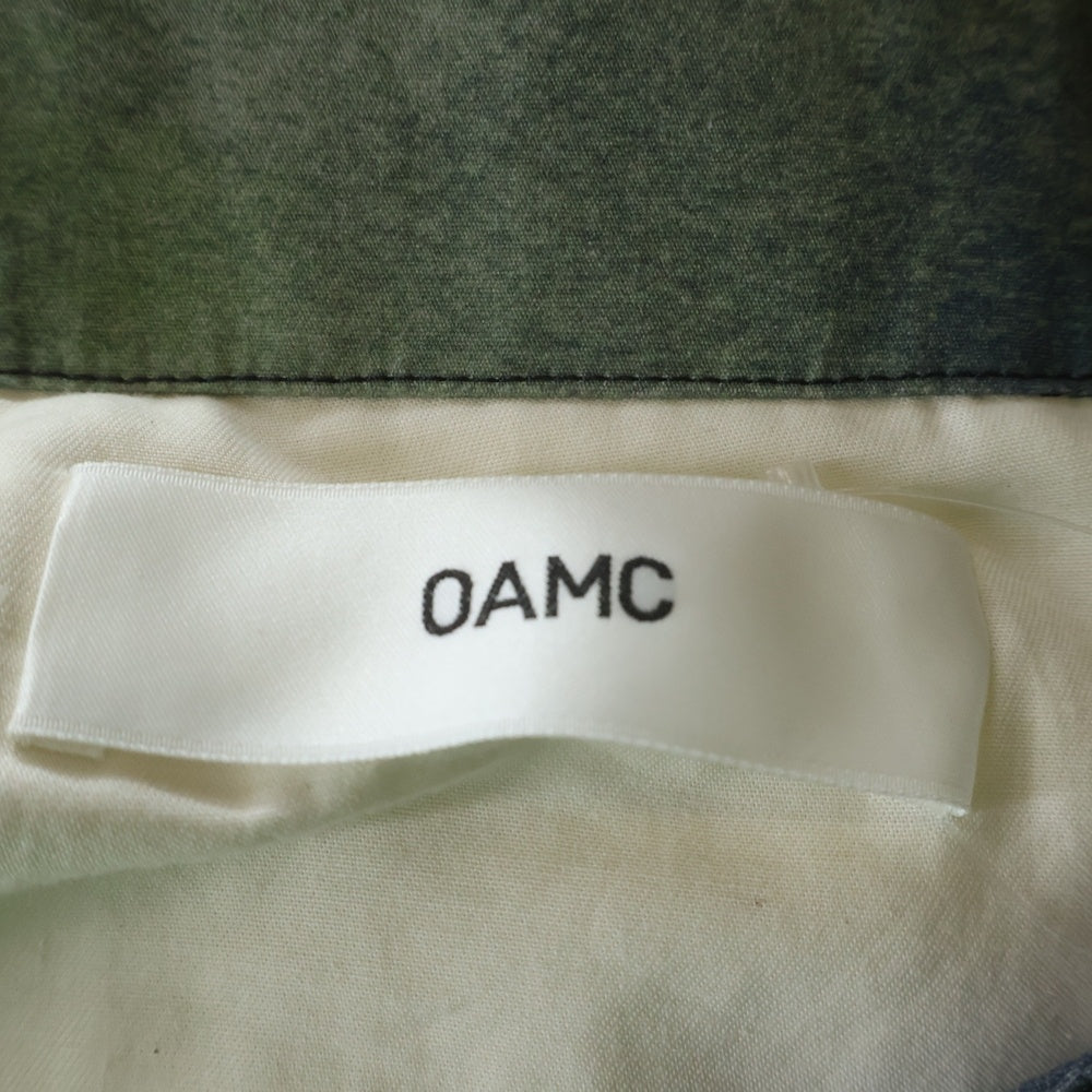 OAMC(オーエーエムシー) 22SS PUFF CARGO PANTS タイダイ柄 パフカーゴパンツ グレー/グリーン OAMU310182 COT00761