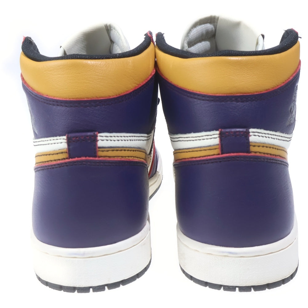 NIKE SB(ナイキエスビー) AIR JORDAN 1 HIGH OG DEFIANT LA TO CHICAGO エアジョーダン1 エルエートゥーシカゴ ハイカットスニーカー ホワイト/パープル US10/28cm CD6578-507