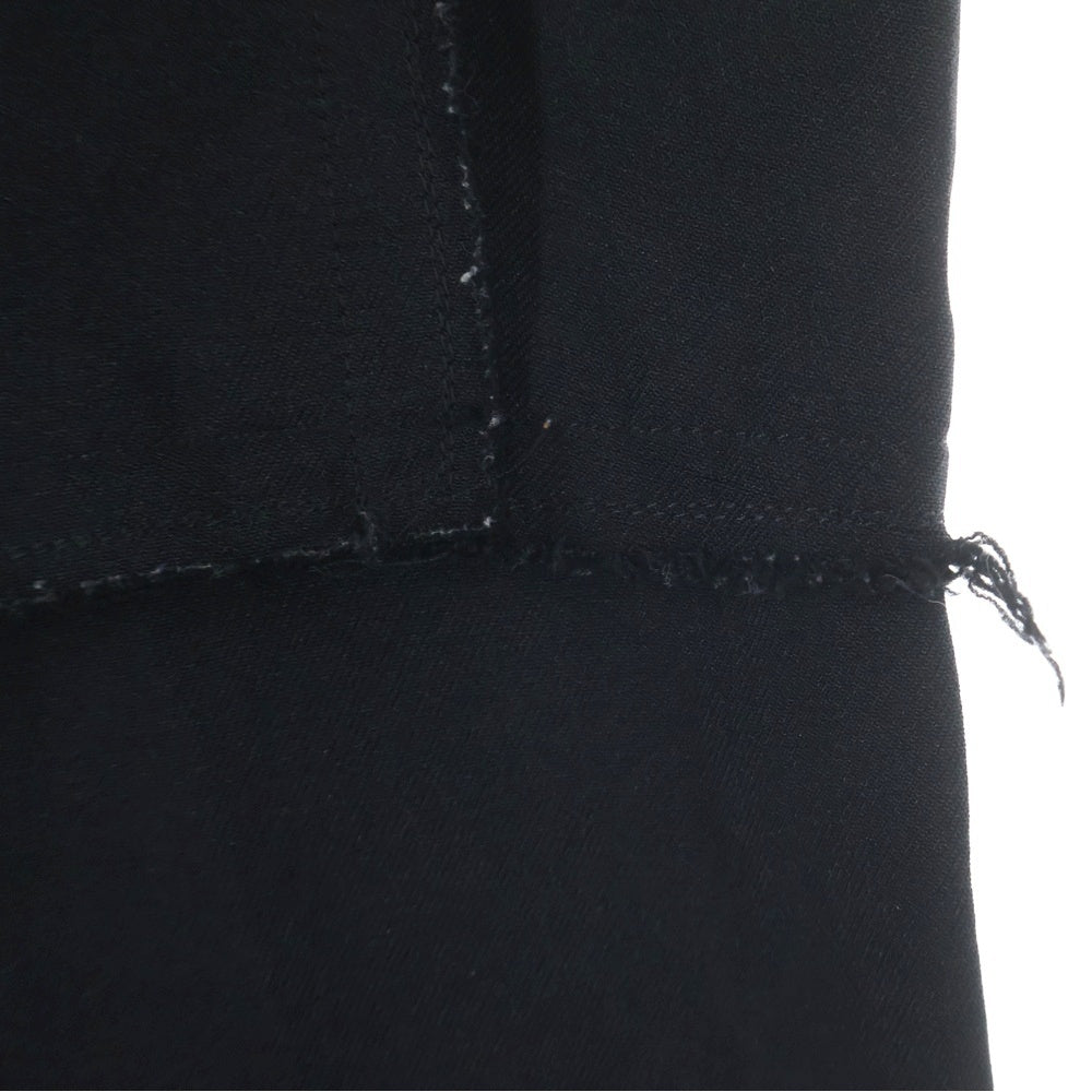 COMME des GARCONS HOMME PLUS(コムデギャルソンオムプリュス) 19AW AD2019 ポリ縮絨 パターンカッティング スラックスパンツ ブラック PD-P036