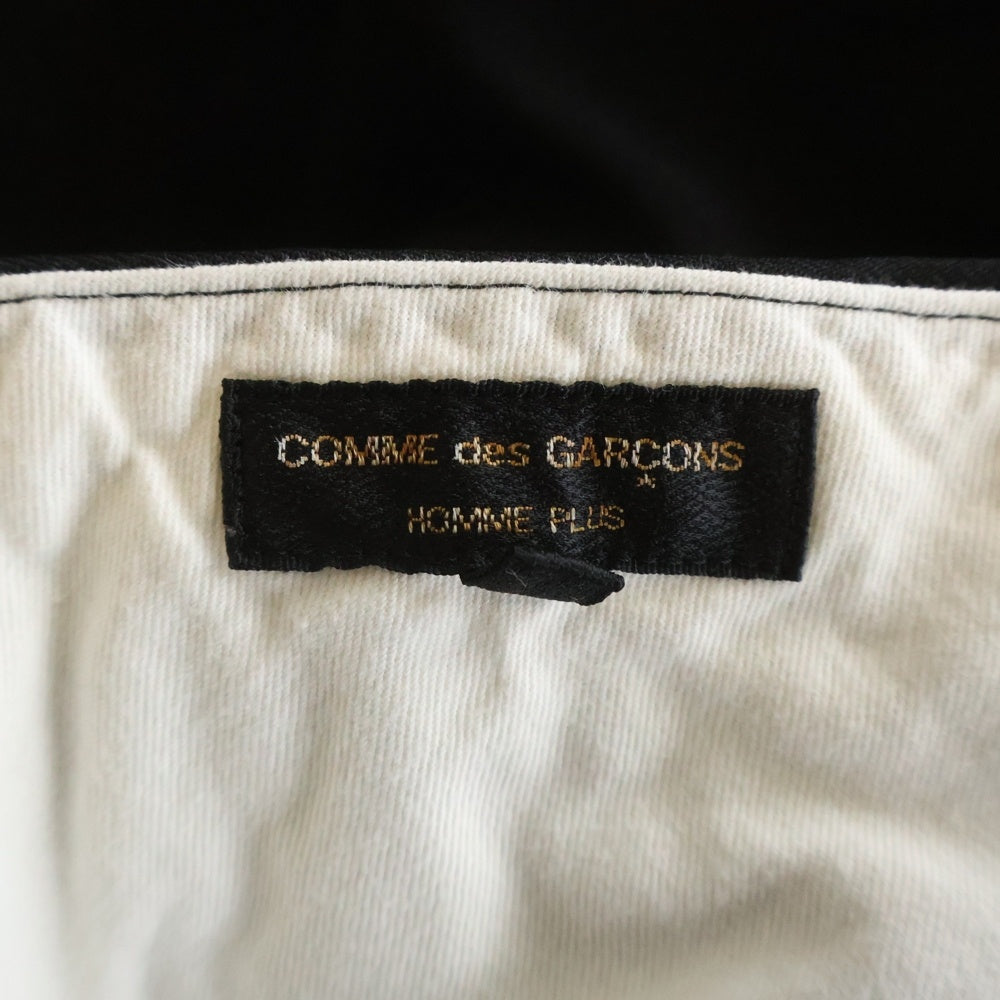 COMME des GARCONS HOMME PLUS(コムデギャルソンオムプリュス) 19AW AD2019 ポリ縮絨 パターンカッティング スラックスパンツ ブラック PD-P036