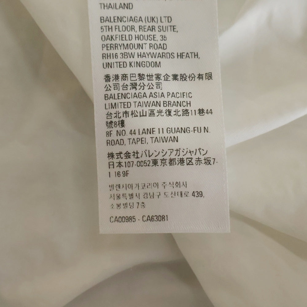 BALENCIAGA(バレンシアガ) 23SS トロンプルイユ レイヤード ドッキング 長袖シャツ ロングスリーブカットソー ホワイト 725608 TYB18
