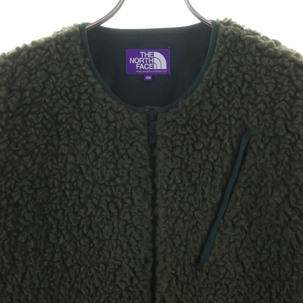 THE NORTH FACE PURPLE LABEL(ノースフェイスパープルレーベル) WOOL BOA FLEECE LONG COAT ウール ボア フリース ロングコート カーキ NAW2050N レディース