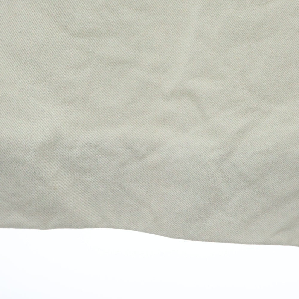 STUDIO NICHOLSON(スタジオニコルソン) SORTE PEACHED COTTON TWILL PANTS ピーチド コットンツイル ジップアップ ワイドパンツ アイボリー 51-10-721008