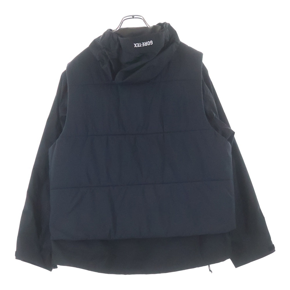 SUPREME(シュプリーム) 22AW 2-in-1 GORE-TEX Shell+WINDSTOPPER Vest ゴアテックス ハーフジップ フーデッドシェルジャケット パファーベスト ブラック