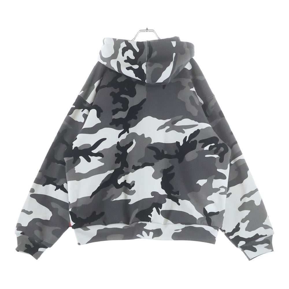SUPREME(シュプリーム) 25AW Arc Thermal Lined Zip Up Hooded Sweatshirt スノーカモ サーマル ジップアップフーデッドパーカー ホワイト/グレー