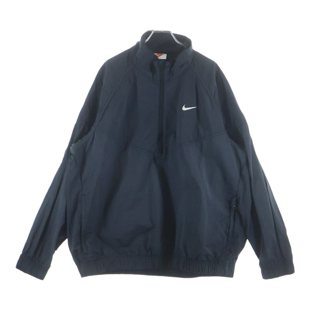 NIKE(ナイキ) 20AW ×STUSSY WINDRUNNER ステューシー ウィンドランナー ロゴデザイン ジップアップナイロンジャケット グレー CT4310-045