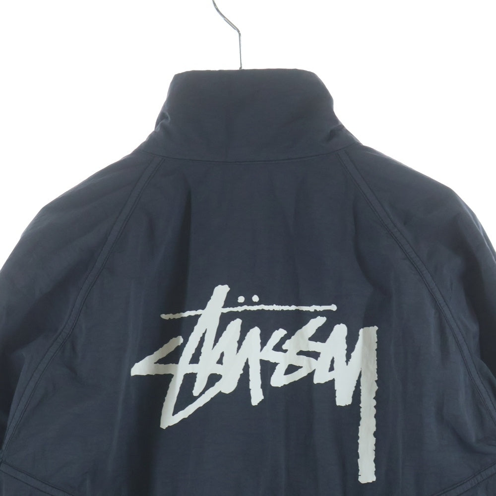 NIKE(ナイキ) 20AW ×STUSSY WINDRUNNER ステューシー ウィンドランナー ロゴデザイン ジップアップナイロンジャケット グレー CT4310-045
