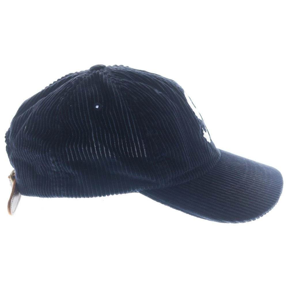 SUPREME(シュプリーム) 24AW Corduroy S Logo 6-Panel コーデュロイ エスロゴ 6パネル キャップ ネイビー