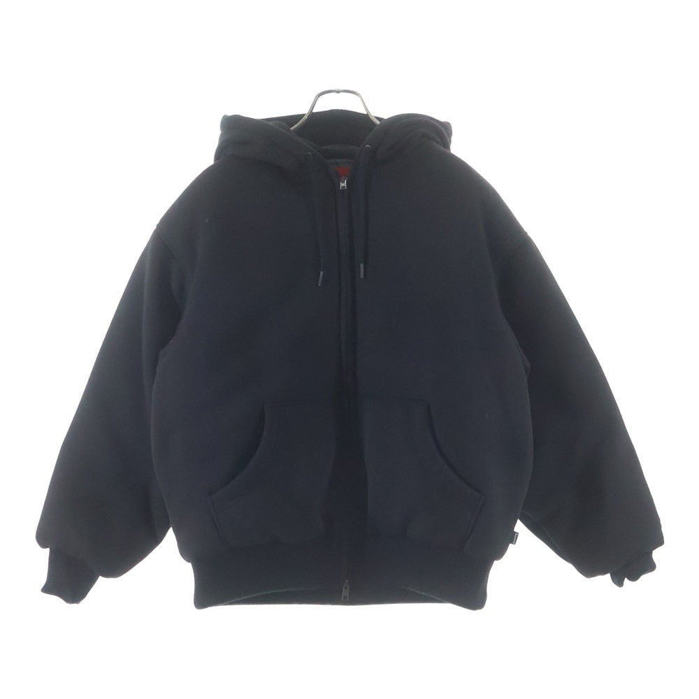 SUPREME(シュプリーム) 24AW ×THE NORTH FACE Down Filled Zip Up Hooded Sweatshirt ザノースフェイス ダウンフィルド ジップアップスウェットシャツジャケット ブラック NY52400I