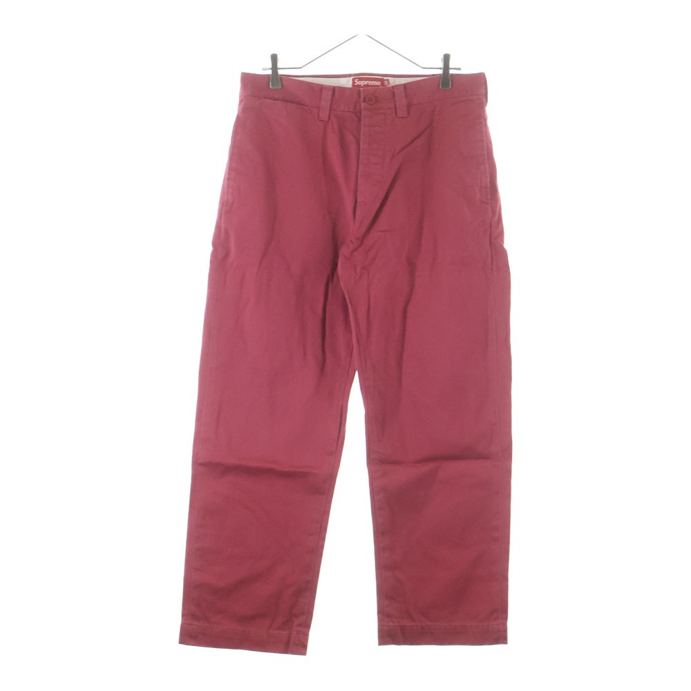 SUPREME(シュプリーム) 21SS Pin Up Chino Pant ピンアップ チノパンツ レッド