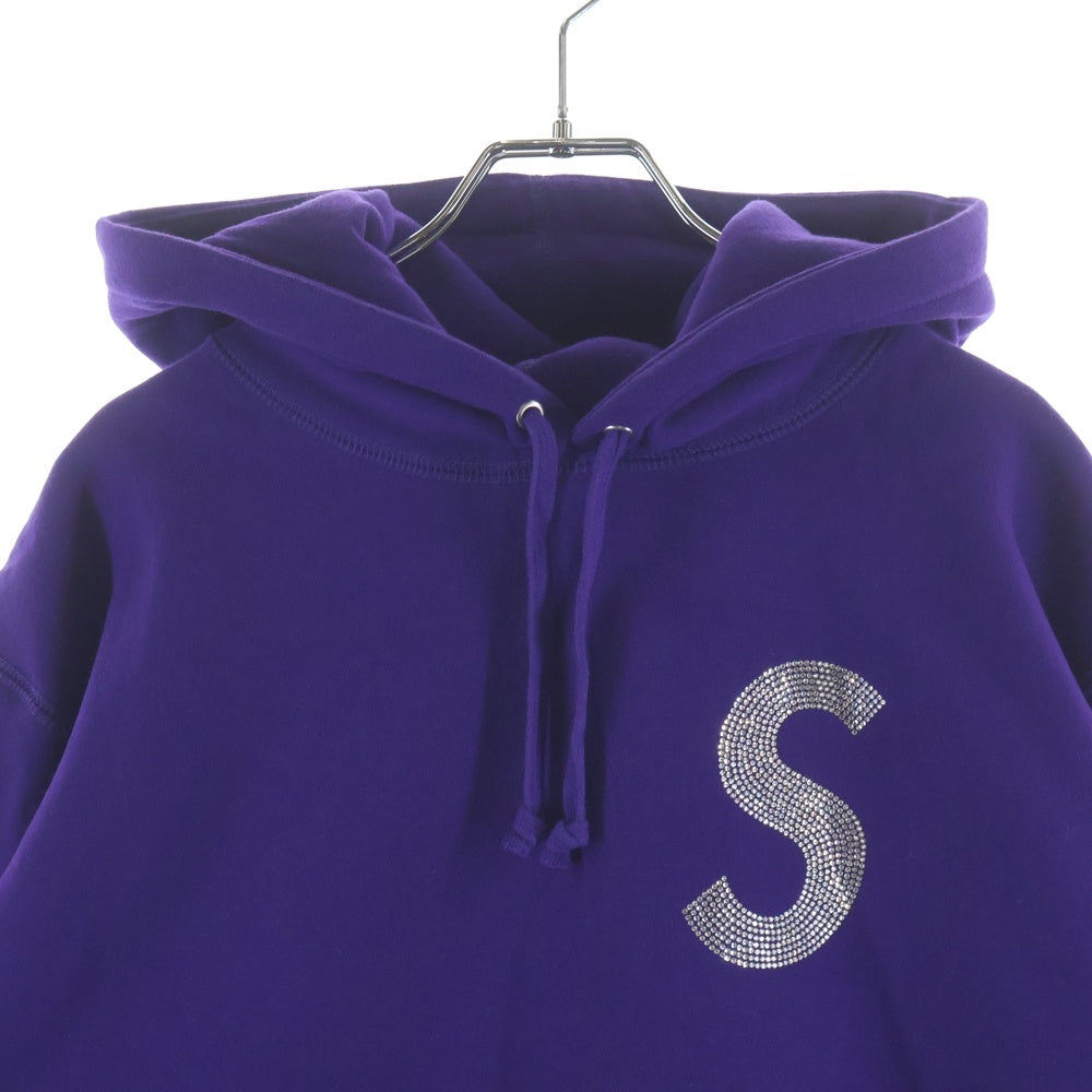SUPREME(シュプリーム) 21SS Swarovski S Logo Hooded Sweatshirt スワロフスキー エスロゴ フーデッドスウェットシャツ パーカー パープル
