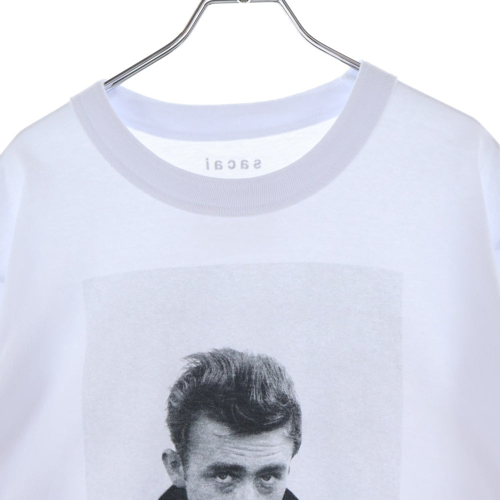 Sacai(サカイ) 25SS James Dean L/S T-shirt ジェームスディーン プリントTシャツ 長袖カットソー ホワイト 25-0921S