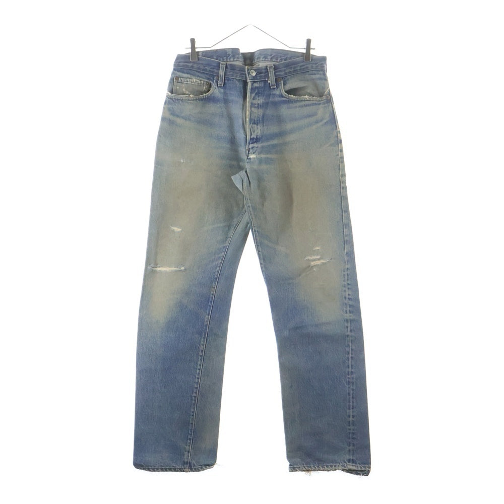 Levi's(リーバイス) 80S VINTAGE 501 ボタン裏555 バレンシア工場 ブランクタブ 赤耳 ヴィンテージ ボタンフライデニムパンツ インディゴ
