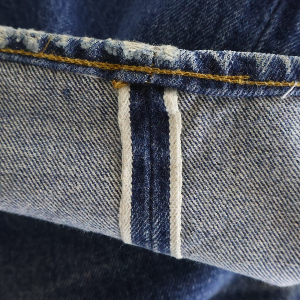 Levi's(リーバイス) 70S 501 66後期 ボタン裏6 スモールe チェーンステッチ 紙パッチ ヴィンテージ ボタンフライデニムパンツ インディゴ