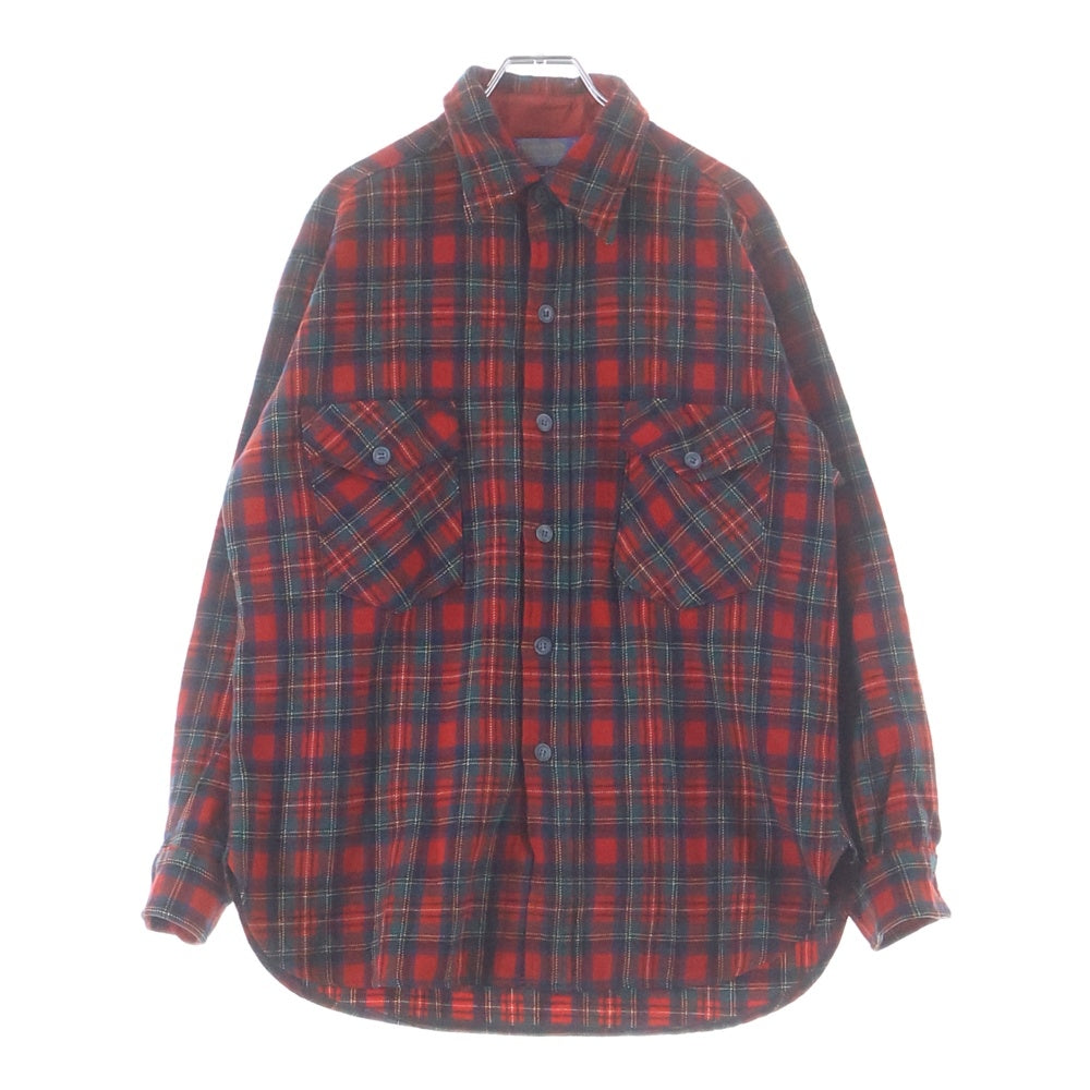 PENDLETON(ペンドルトン) VINTAGE ヴィンテージ タータンチェック ウールシャツ レッド