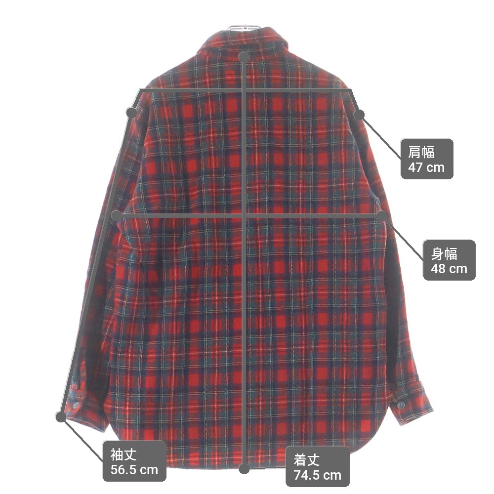 PENDLETON(ペンドルトン) VINTAGE ヴィンテージ タータンチェック ウールシャツ レッド