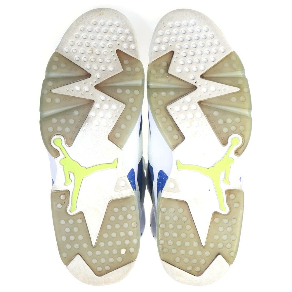 NIKE(ナイキ) 【観賞用 2015年製】AIR JORDAN 6 RETRO LOW GHOST GREEN エアジョーダン6 レトロ ゴーストグリーン ローカットスニーカー ホワイト/ブルー US9/27cm 304401-106