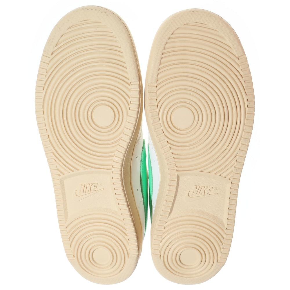 NIKE(ナイキ) COURT VISION LOW コートビジョン ローカットスニーカー ホワイト/グリーン US7.5/25.5cm FJ5437-133