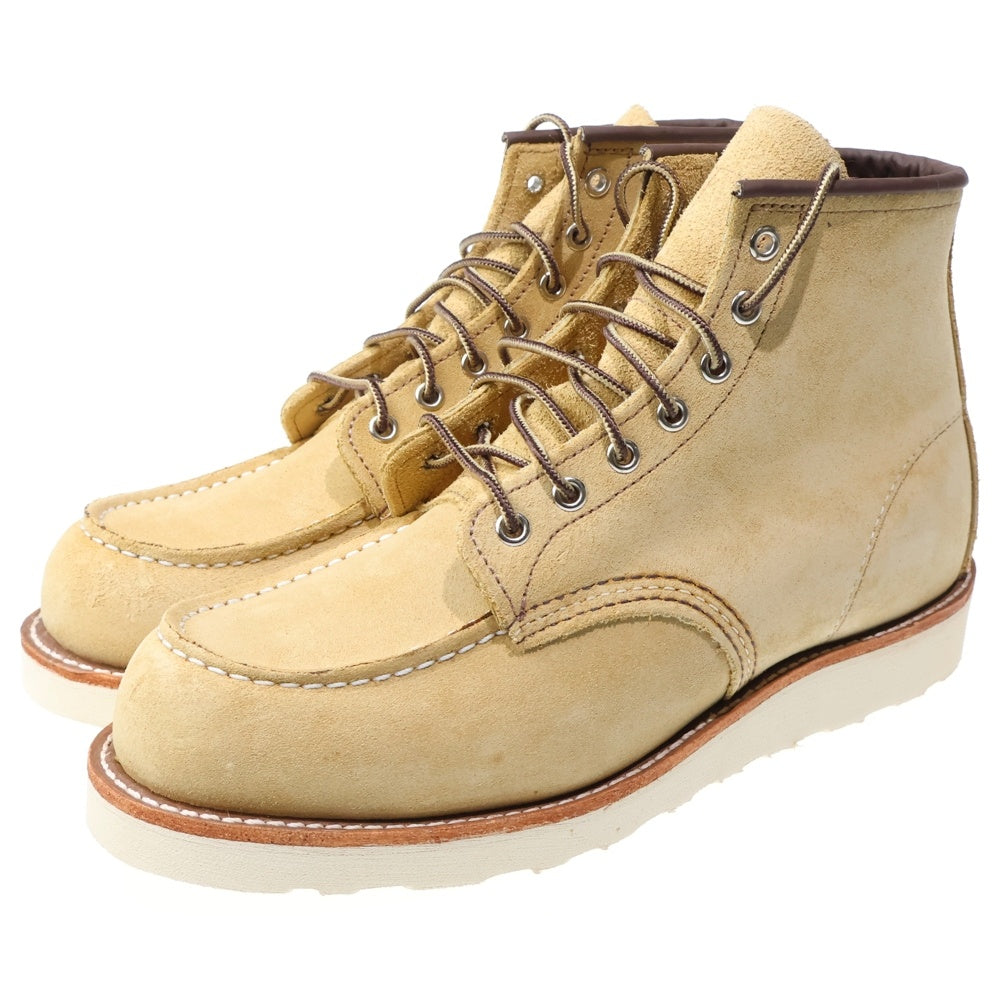 RED WING(レッド ウイング) 8833 6INCH CLASSIC MOC TOE 6インチ クラシックモックトゥ スエードレザー レースアップブーツ ベージュ