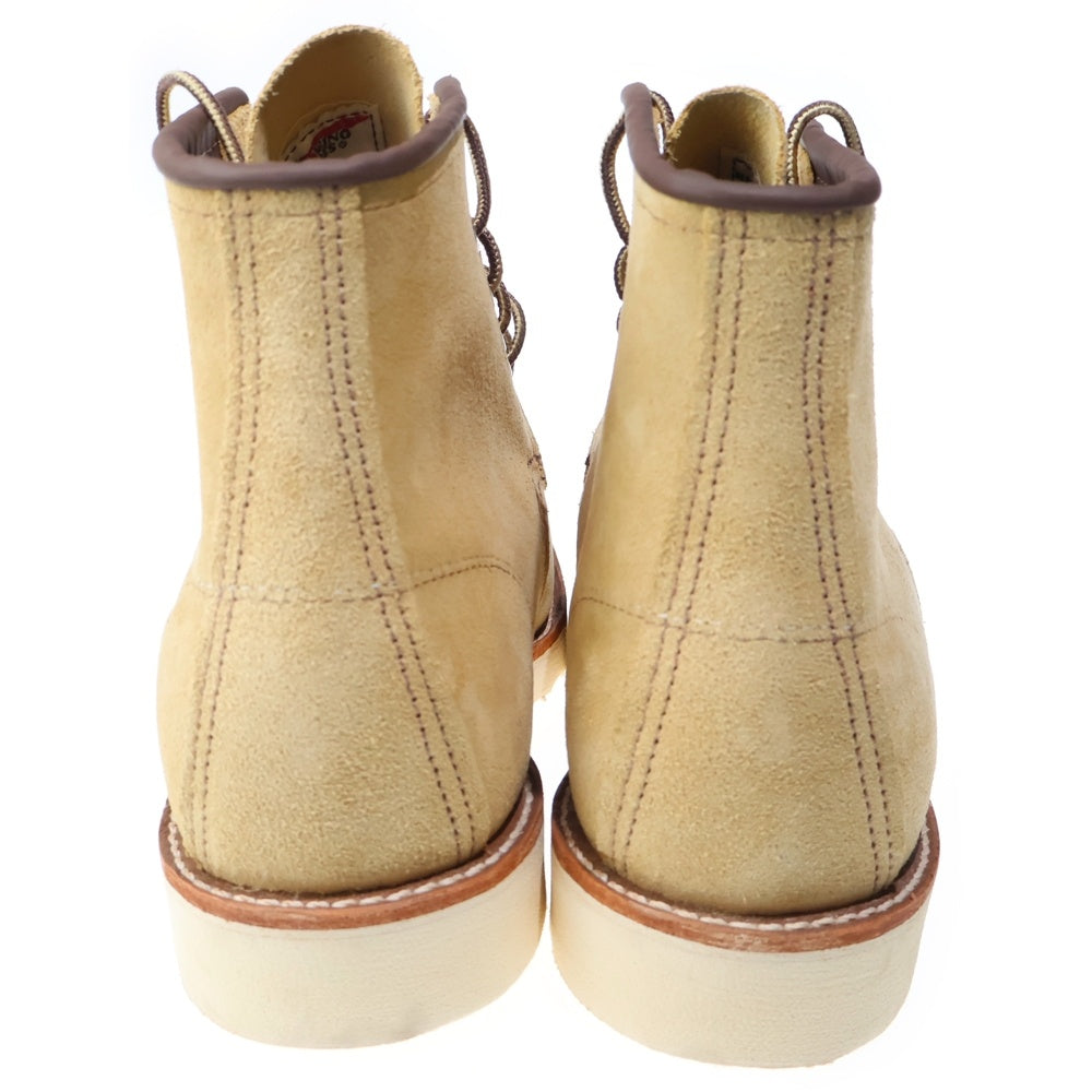 RED WING(レッド ウイング) 8833 6INCH CLASSIC MOC TOE 6インチ クラシックモックトゥ スエードレザー レースアップブーツ ベージュ
