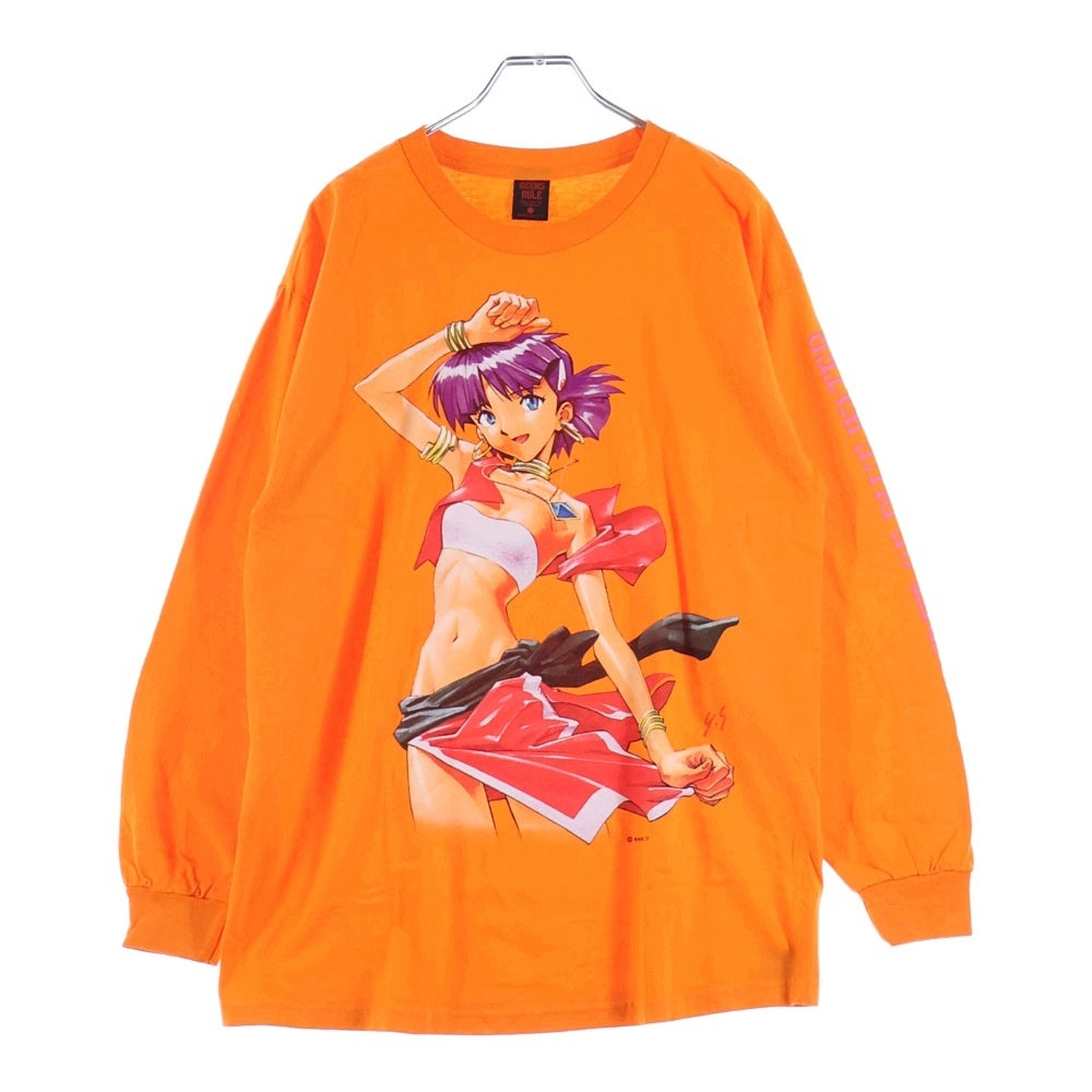 GEEKSRULE(ギークスルール) ×NADIA THE SECRET OF BLUE WATER ふしぎの海のナディア ナディア シルクスクリーンプリント クルーネックプルオーバー 長袖Tシャツカットソー