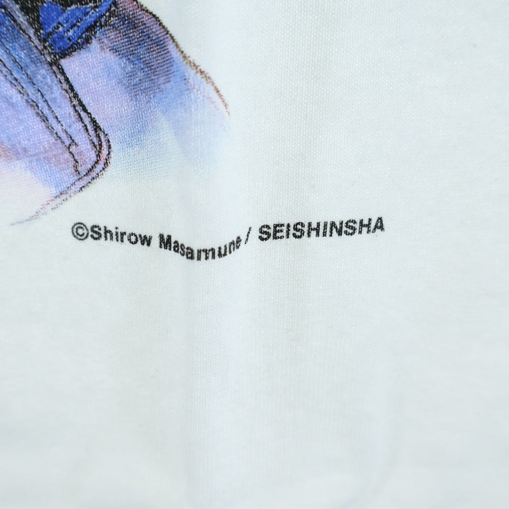 GEEKSRULE(ギークスルール) ×APPLE SEED アップルシード シルクスクリーンプリント クルーネックプルオーバー 半袖Tシャツカットソー ホワイト