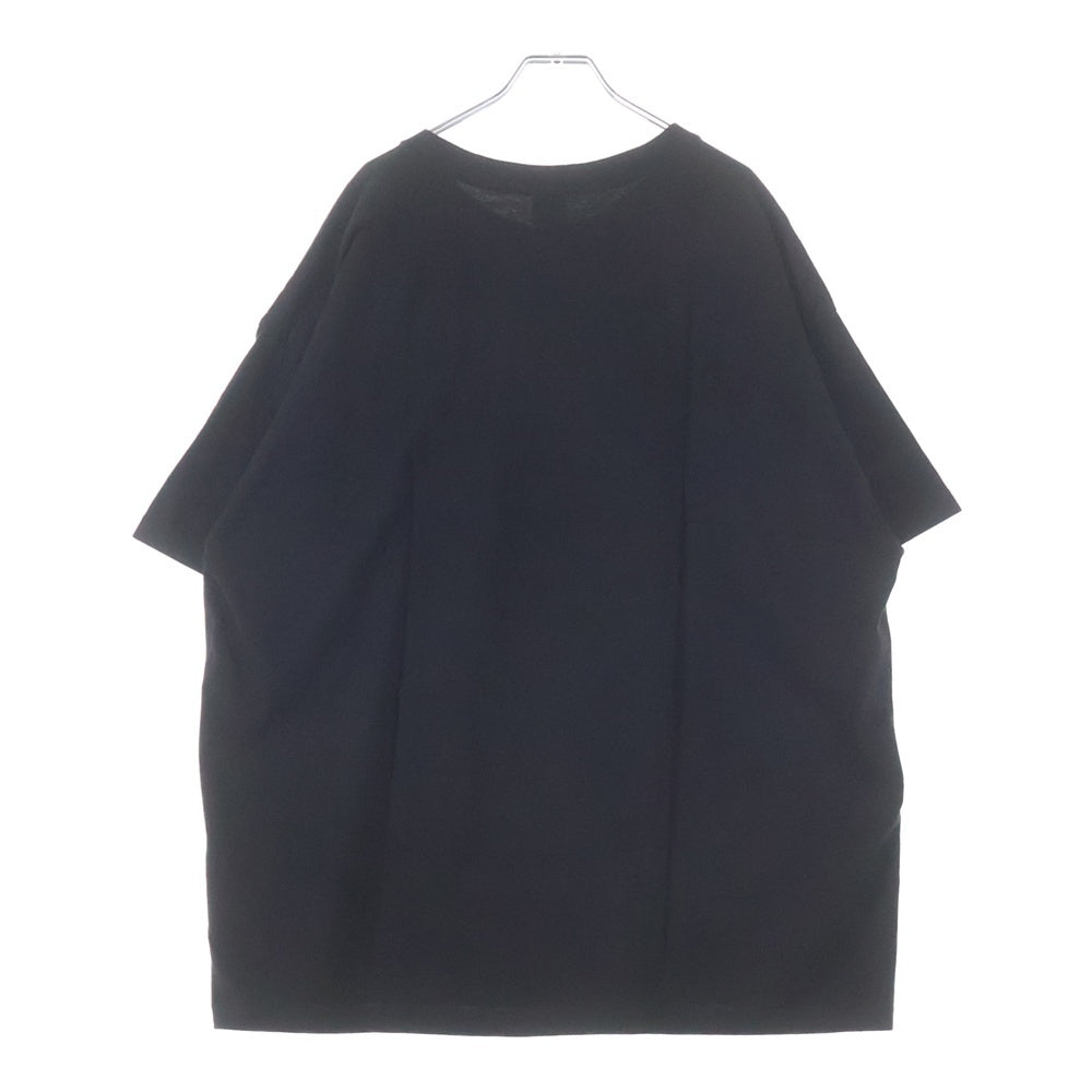 GEEKSRULE(ギークスルール) ×SAMURAI CHAMPLOO サムライチャンプルー シルクスクリーンプリント クルーネックプルオーバー 半袖Tシャツカットソー ブラック