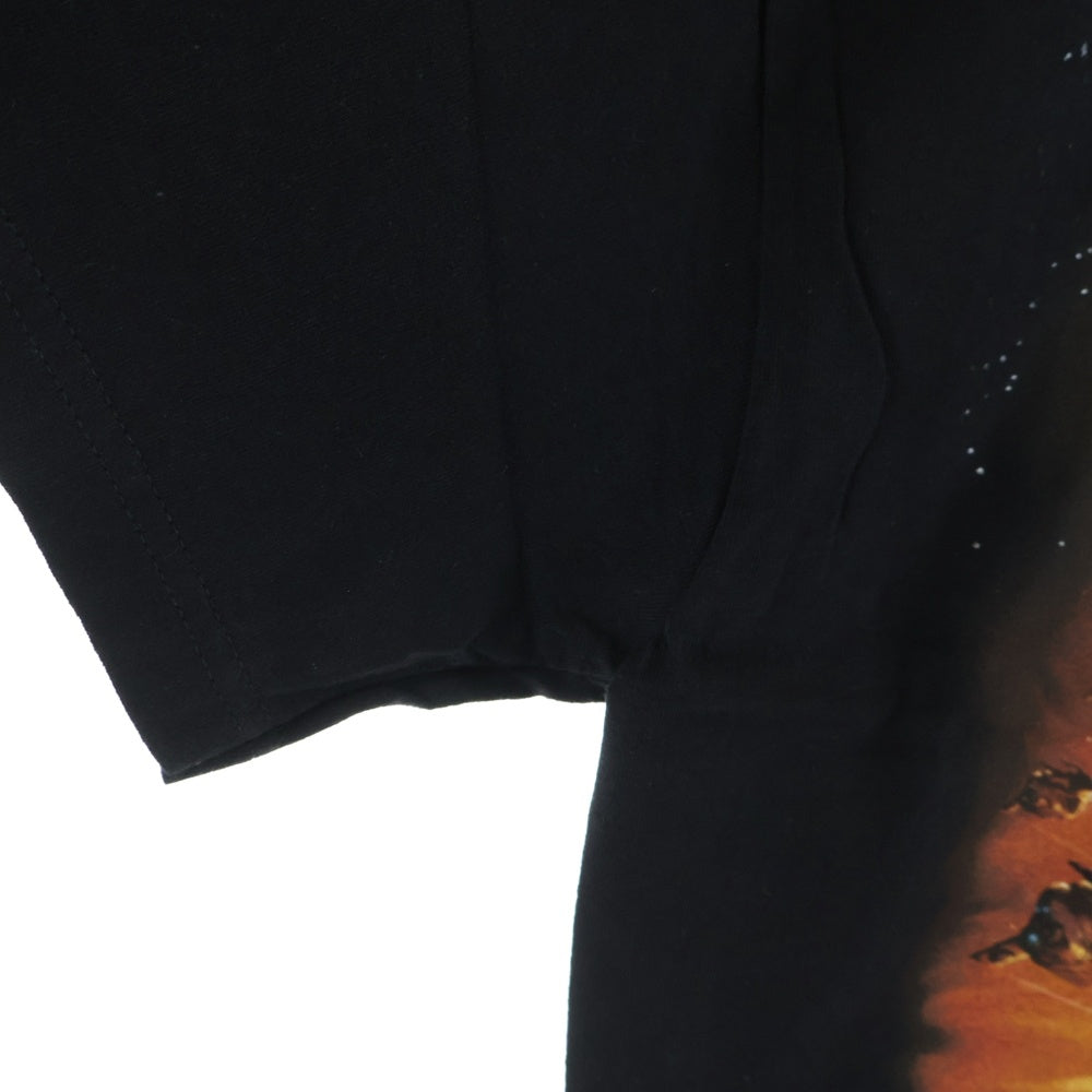 GEEKSRULE(ギークスルール) ×STAR WARS THE CLONE WARS スターウォーズ クローンウォーズ シルクスクリーンプリント クルーネックプルオーバー 半袖Tシャツカットソー ブラック