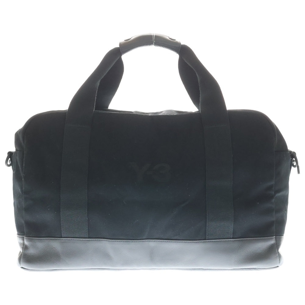 Y-3(ワイスリー) CL WEEKENDER クラシックウィークエンダー ロゴエンブロイダリー レザー切り替え ボストン ダッフルバッグ ブラック HD3303