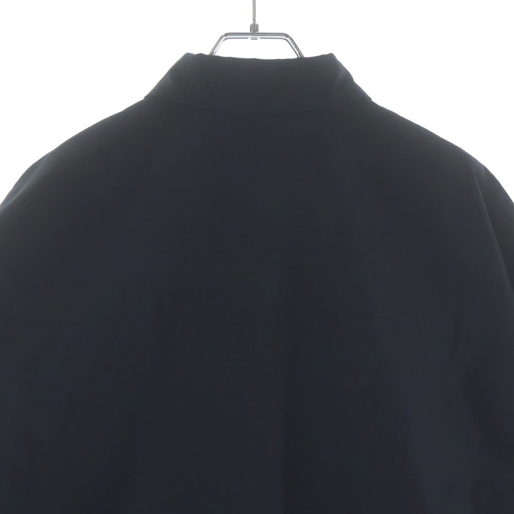 BALENCIAGA(バレンシアガ) 24AW OUTERWEAR SHIRT LARGE FIT IN COTTON POPLIN アウターウェア ラージフィット コットン ポプリン レギュラーカラー シャツ ブラック 794462TQM30