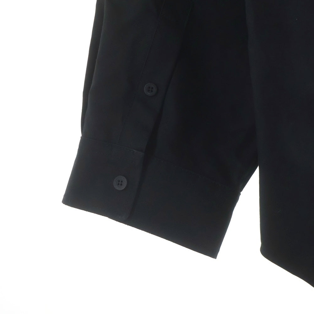 BALENCIAGA(バレンシアガ) 24AW OUTERWEAR SHIRT LARGE FIT IN COTTON POPLIN アウターウェア ラージフィット コットン ポプリン レギュラーカラー シャツ ブラック 794462TQM30