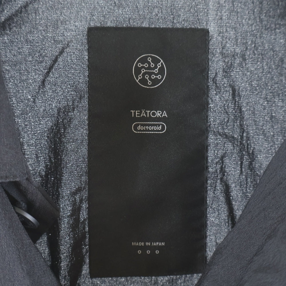 TEATORA(テアトラ) CARTRIDGE SHIRT DR カートリッジ ナイロン 長袖シャツ ブラック TT-SHT-DR