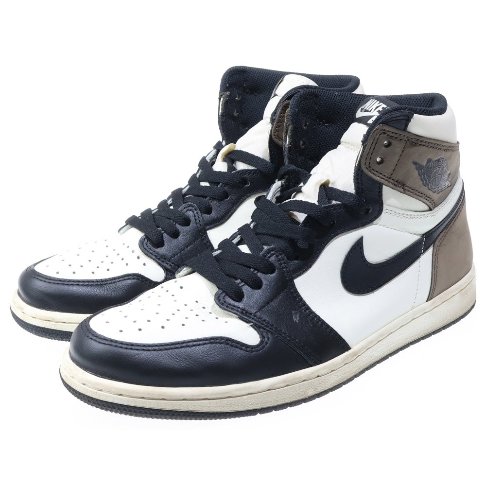 NIKE(ナイキ) AIR JORDAN 1 RETRO HIGH OG DARK MOCHA エアジョーダン1 レトロ ダークモカ ハイカットスニーカー ブラウン/ホワイト/ブラック US10/28cm 555088-105