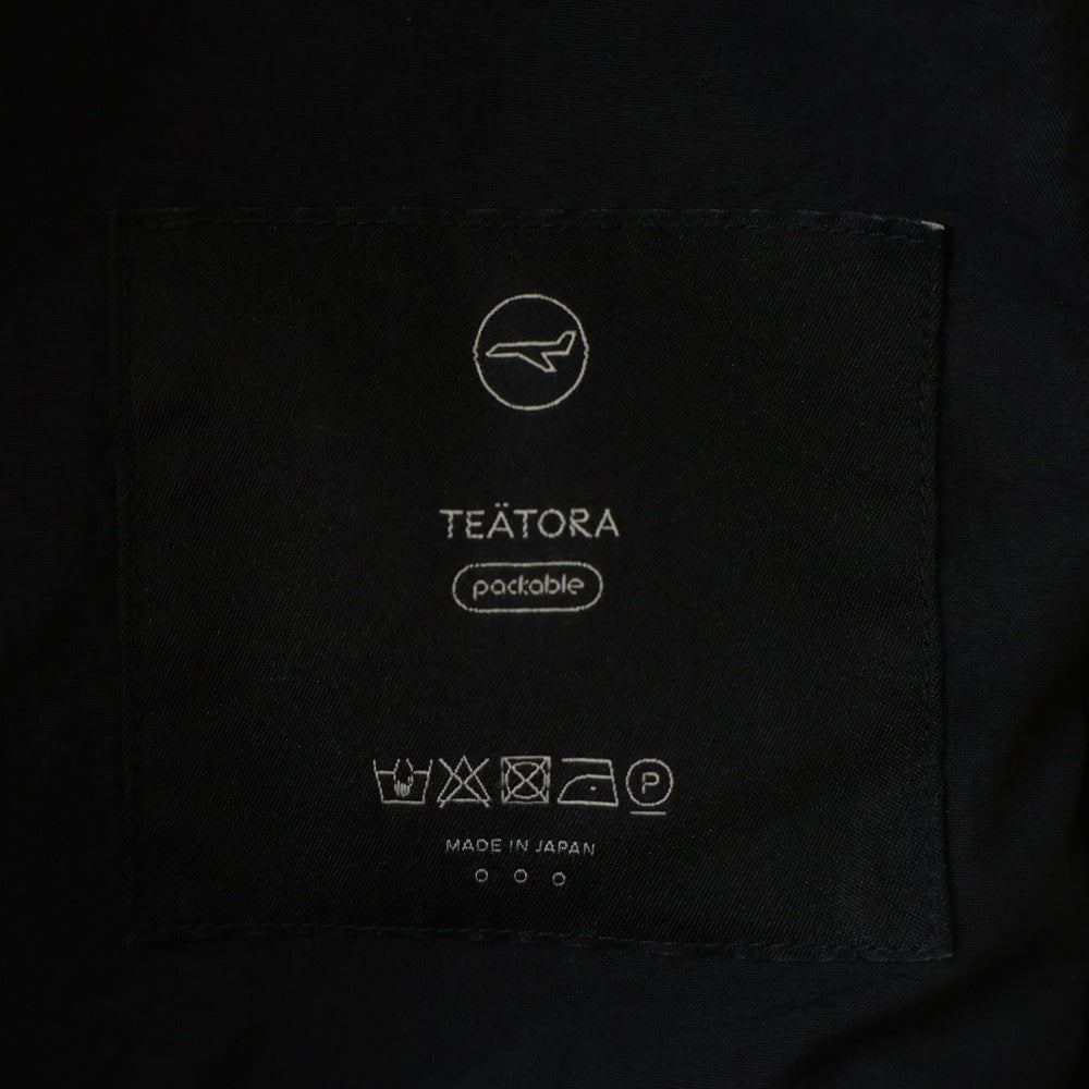 TEATORA(テアトラ) DEVICE COAT デバイス ナイロン ステンカラーコート ブラック TT-102-P